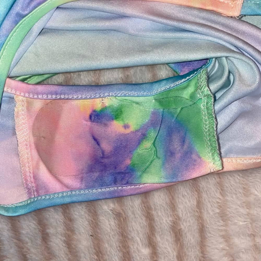 New With Tags Tie Dye Halter Bodysuit - Picture 4 of 4